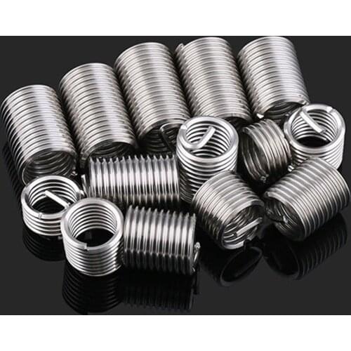 10pcs M8 M10 M12 M14 threaded sheath steel wire tooth set spring Lo sets protective case repair sleeve bolts 1mm-3mm length