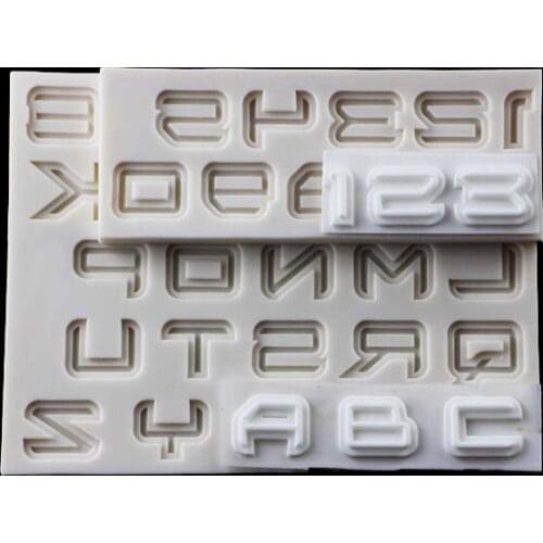Silicone 0-9 Number A-Z Letter Alphabet Shape Cake Mold Chocolate Mould For Fondant Cupcake Decoration Sugarcraft Gumpaste Tool