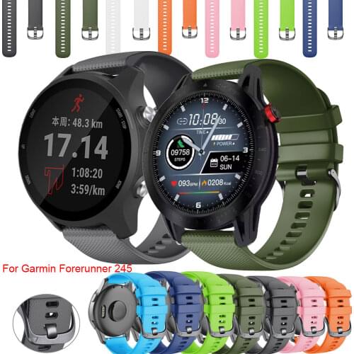 Classic Replacement Wristbands For Garmin Vivoactive Move 3/HR/Venu/2/SQ 20/22mm Silicone Watch Band Strap Forerunner 645 245