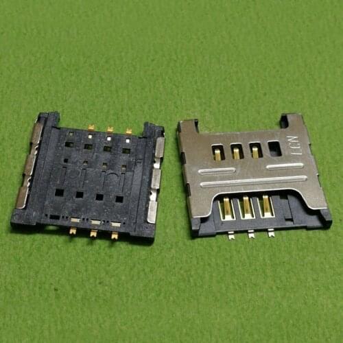 2Pcs SIM Card Socket Reader Holder Tray Replacement for Samsung I9000 S5360 I9220 N7000 3520 S6358 note1 S8600 S5690 I699 S5570