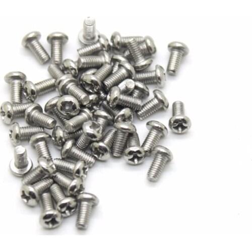 High Quality 50pcs/lot 2.5mm Length 20mm M2.5*20 Bolts Screw Spike Round Head Screw For DIY CPC226