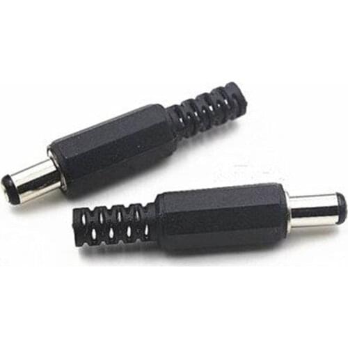 10pcs DC Power Jack Plugs Male / Female Socket Adapter Connectors 5.5mm x 2.1mm For DIY Projects Disassembly Female Male Plug