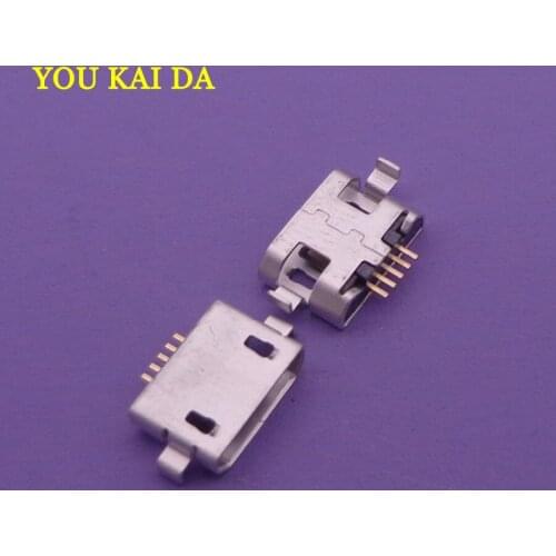 100pcs for cellpone micro usb connector mini usb jack sockect 5pin female 1.0 sinking plate mobile charging port 5foot patch