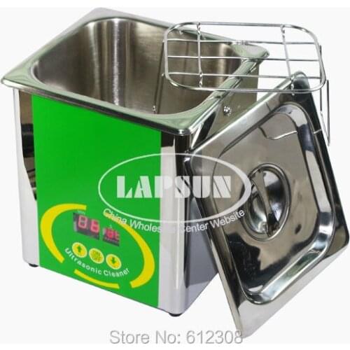 220V-240V AC Big Size 2L LCD Jewelry Eyeglasses Keys Ring Coins Denture Ultrasonic Cleaner Cleaning Machine Device (BG-01)