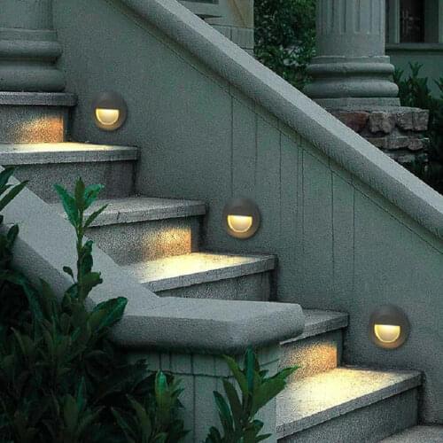 3W Recessed LED Stair Light AC85-265V outdoor Corner Wall lights Step Decoration Lamp Hallway staircase Lamps