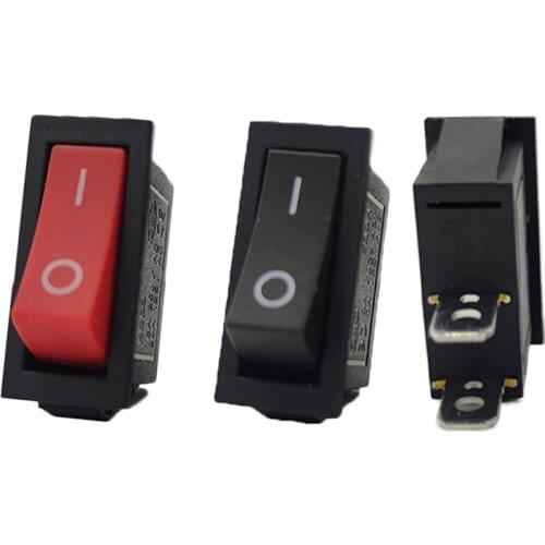 5pcs rocker switch Illuminated Large On-Off Rocker Switch DPST - BLACK 20A 125VAC 16A 250VAC KCD3