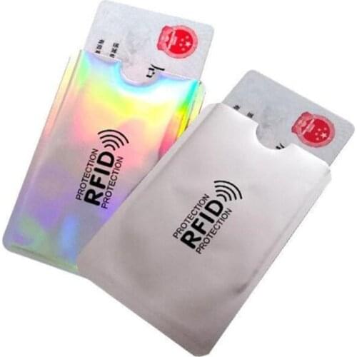 5PCS Anti Rfid Credit Card Holder Bank Id Card Bag Cover Holder Identity Protector Case Portable Business Cards Cardholder