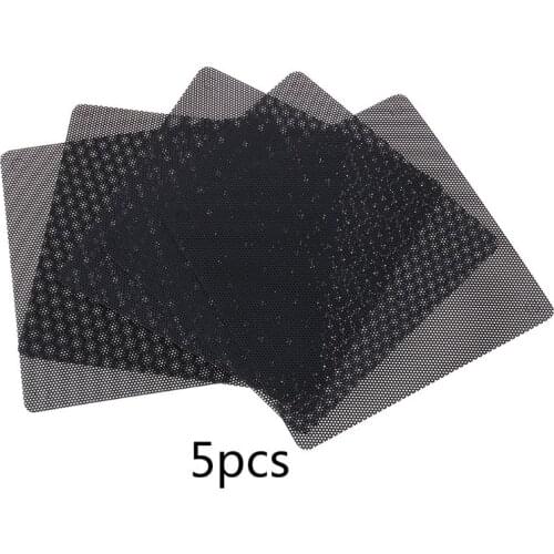 5PCS PC Computer Case Fan Cooler Dust Filter Dustproof Mesh 140mm Cuttable PVC Black