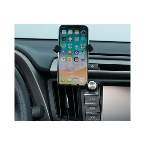 Carbon Fiber Black 360 Car Air Vent Mount Phone Holder for Toyota RAV4 14 - 18