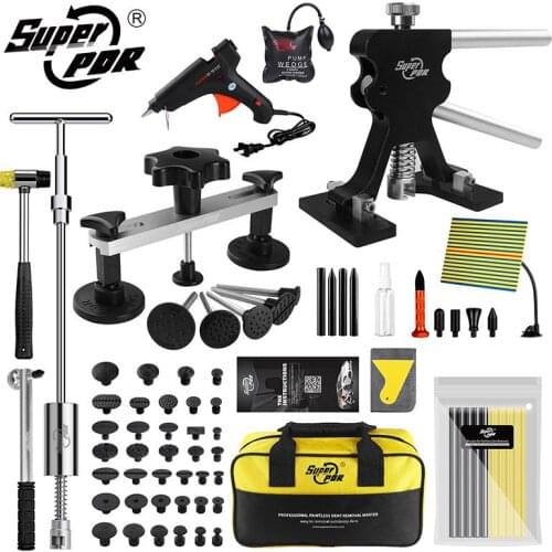Super PDR Tools Car Paintless Dent Repair Slide Hammer Bridge Puller Dent Lifter Tool Kit Hand Tools Herramientas Remove Dent
