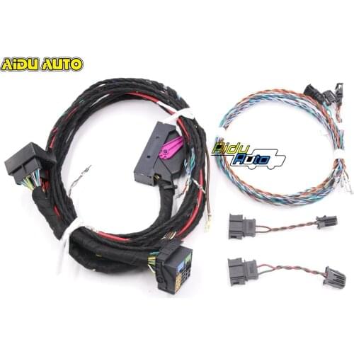 USE FOR VW PQ Tiguan Plug&play RNS510 Dynaudio System acoustics Wire harness Cable