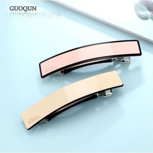 Pretty Hair Barrettes Clip for Women Lady Fashion Hair Accessory - Cellulose Acetate Hair Ornament for Thick Hair Tiara Wear