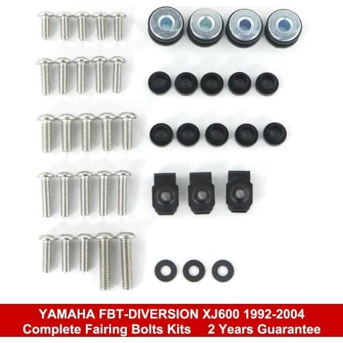 Fit For Yamaha DIVERSION XJ600 1992-2004 Motorcycle Complete Full Fairing Bolts Kit Nuts Screws Kit Stainless Steel