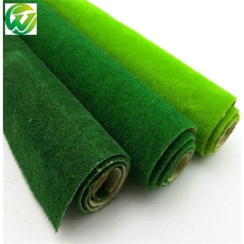 HO O N Scale 0.5x2.5m Grass Mat Scale 2pcs/lot Model Green Carpet For Architectural Model Making Scenery Train Layout