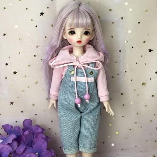 Doll with Fashion Suit 30cm 22 Movable Jointed Dolls Toy Accessories Clothes Suit for BJD Doll DIY Toy for Girls