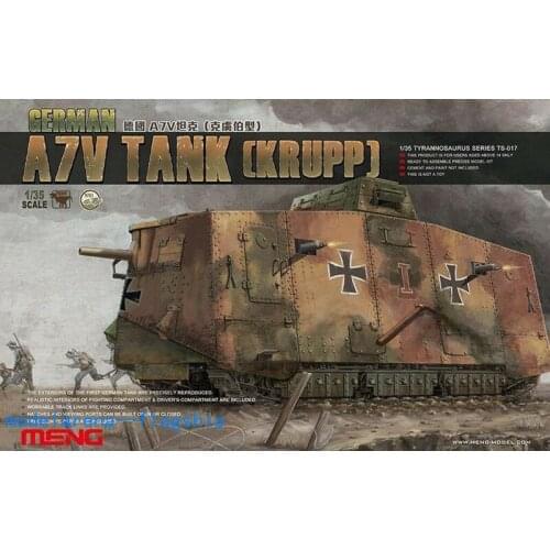 Meng TS-017 1/35 German A7V Tank (Krupp) model kit