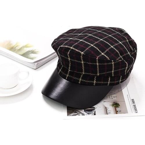 Женские кожаные шапки MingJieBiHuo China At AliExpress