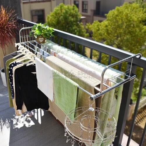 Multiuse Stainless Steel Small Drying Rack For Clothes Towel Shoes Quilt Folding Hanging Drying Rack Foldable Storage Shelf