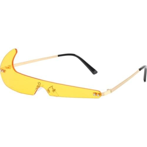 Fashion Vintage Small Rimless Sunglasses Men Women Luxury Brand Designer Popular Travel Funny Sport Sun Glasses Shades UV400