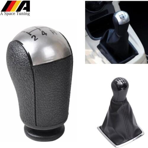 MT Car Gear Stick Shift Knob 5 Speed Car For Ford Focus Mondeo MK3 Galaxy Fiesta MK6 Transit S-MAX C-MAX Mustang Black / Silver