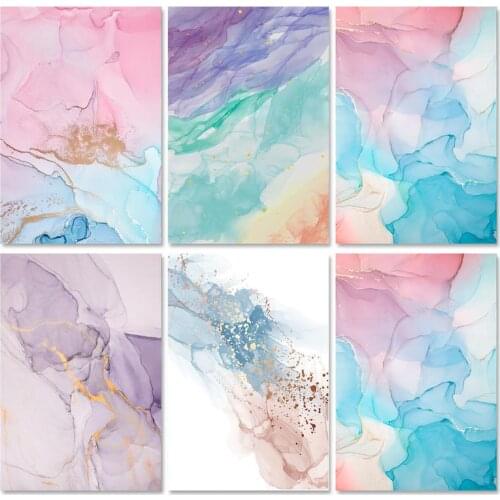 SDOYUNO Abstract Oil Paint By Numbers Kits Scenery Painting By Numbers On Canvas Frame 60x75cm Watercolor Painting DIY Home Deco