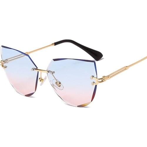 Cat Eye Women Sunglasses High Quality Black Transparent Female Sun Glasses Oculos Feminino De Sol Zonnebril Dames