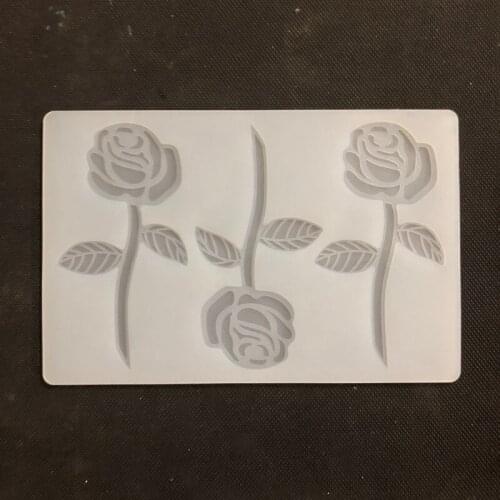 Free Shipping Three Rose Couple Cooking Tools Fondant Shaped Baking DIY Cake Sugar Silicone Craft Candy Mold