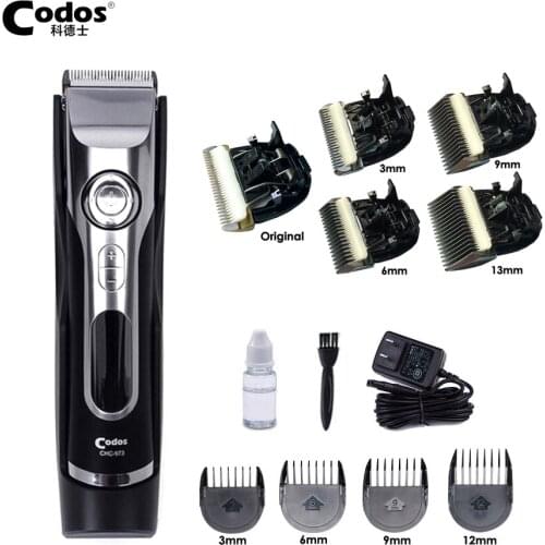 CHC-973 Professional Hair Clipper Ceramic Blade Mens Beard Trimmer LCD Display Hair Cutting Machine For Salon Body Trimmer
