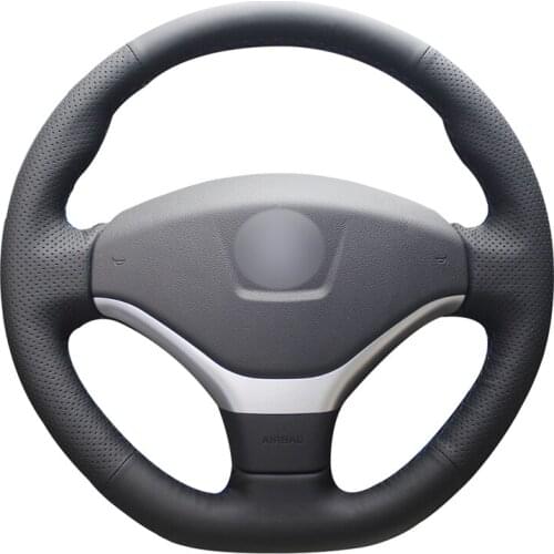 Hand-stitched Diy PU Micro Fiber Leather Car Steering Wheel Cover for Peugeot 308 2012 2013 2014 Accessories