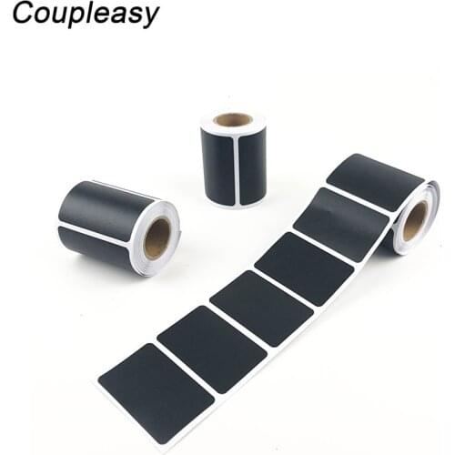 150pcs/roll Rectangle Sticker Chalkboard Adhesive Label Reusable labels stickers Pantry and Storage Stickers Kitchen Accessories