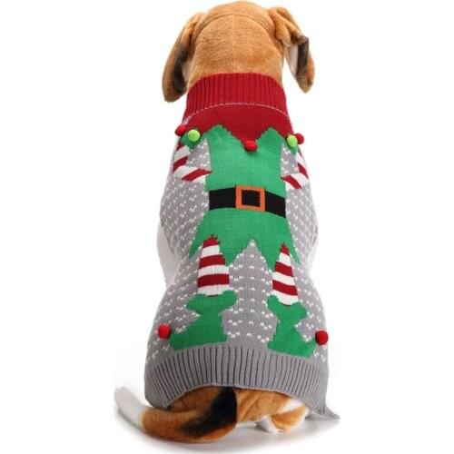 Fashionable Christmas Dog Sweater Warm Clothes Puppies Cats Pullover Type Winter Coat Knitwear Poodle Corgi