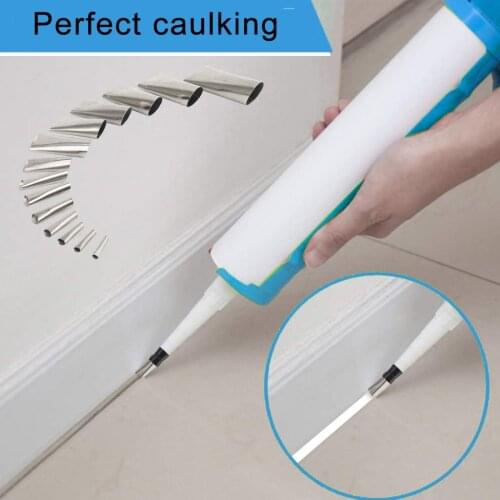 16pcs Silicone Caulking Finisher Tool And Scraper Set Nozzle Spatulas Filler Hand Tools Set Accessories