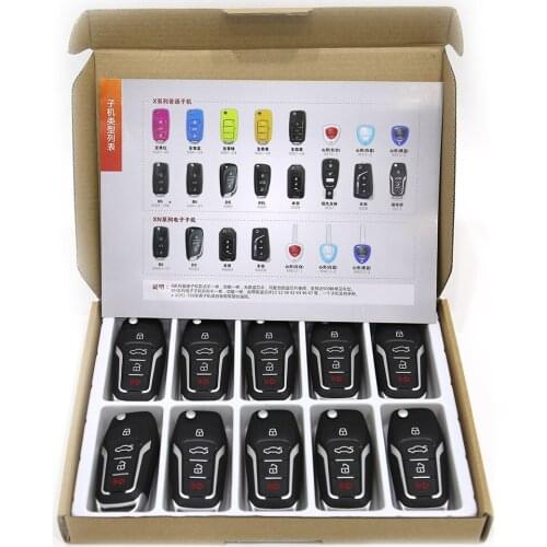 Lockartis10pcs/Lot XHORSE /VVDI Universal 4 Buttons Wireless Remote Key For Ford Type and other Remotes Use for VVDI Devices