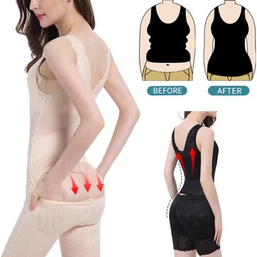 Woemn Body Shaper Bodysuits Girdle Slimming Underbust Corset Butt Lifter Wais Trainer Fat Burning Underwear