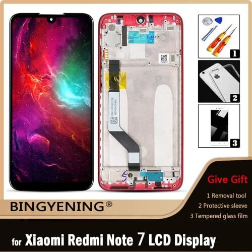 Original For Xiaomi Redmi Note 7 Pro LCD Display Screen Touch Digitizer Assembly For 6.3 inch Redmi Note 7 With Frame Replace