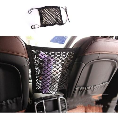 1Pc Strong Elastic Car Mesh Net Bag Between Car Organizer Seat Back Storage Bag Luggage Holder Pocket For Car Styling
