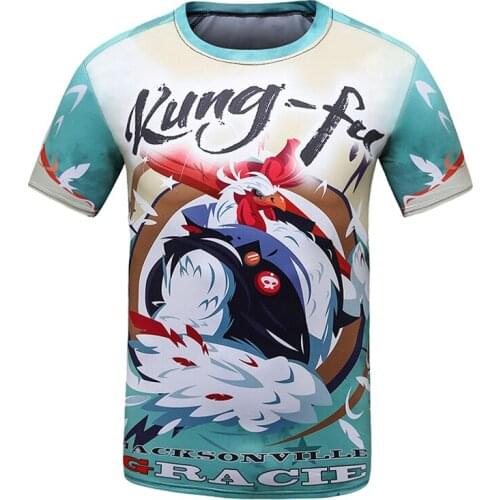 2021 Fashion Children bjj gi Wholesale Design Sublimation Kids Short Sleeve Rash Guard 3d print shirt