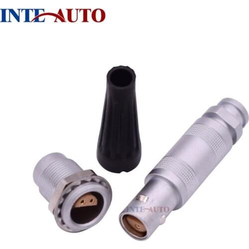 3 pins circular connector 0S Series male female push pull connectors soldering contacts INT-TFA ZRA.0S.303 with bend relief