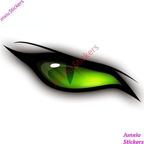 Green Eyes Car Stickers Laptop Scratch-Proof Sticker Decor VAN Camper Waterproof Decal Car Accessories Decoration Vinyl Car Wrap