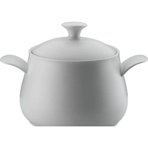 Porcelain of soup stockpot milk stockpot saucepan Ceramic Cookware gas induction cookers kitchen cookware 2,9 L Pots Porflame