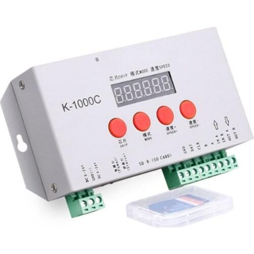 K-1000C Controller K1000C WS2812B WS2811 APA102 T1000S WS2813 LED 2048 Pixel Program Controller DC5-24V