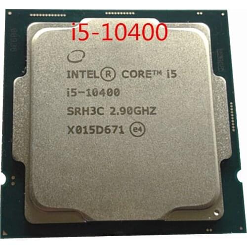 Intel Core i5 i5-10400 10400 de 2,9 GHz Six-Core 12-Hilo de procesador de CPU L2 = 1,5 M L3 = 12M 65W LGA 1200