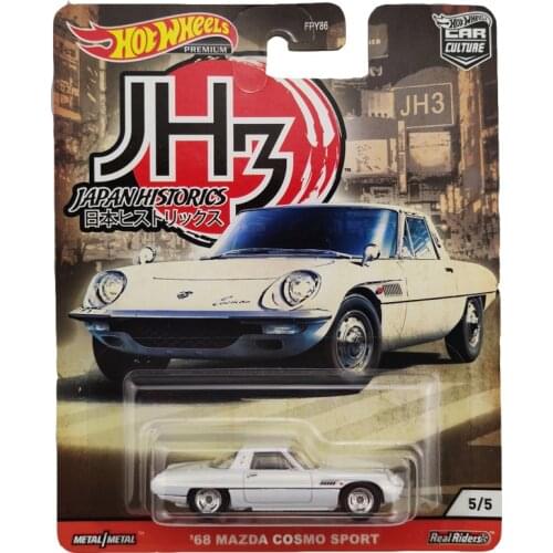 Hot Wheels 1/64 Car Culture Japan Historics 68 MAZDA COSMO SPORT Collector Edition Real Riders Metal Diecast Model Car