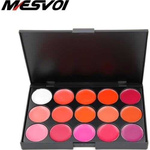 Matt Matte lipstick Professional Lipstick Palette 1pcs Red Lips 15 colors Lipsticks Lip Makeup 01