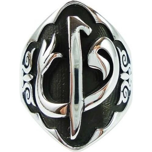 Surah written Vav aleph Thumb Ring in Traditional Archer 925 Sterling Adjustable Silver Men 'S Ring Gift mens ring