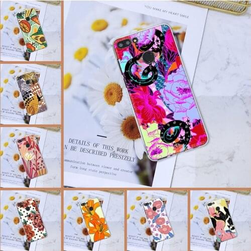 Soft Phone Case Silicone For Huawei Y3 Y5 Y6 II Y7 2017 Pro Art Flower Pretty Back Cover For Huawei Y5 Y6 Y7 Prime 2018 Y9 2019