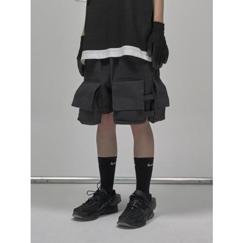 New 2021 MenWomens Clothing Hair Stylist fashion Catwalk Casual tooling tactical big pocket baggy Shots Plus Size Costumes