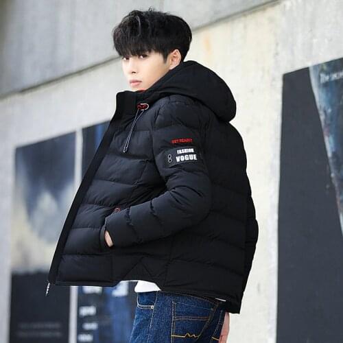 Dropshipping Streetwear Fashion Winter Jacket Men Hooded Thick Warm Parka Mens Winter Coat Casual Slim Student Male Overcoat