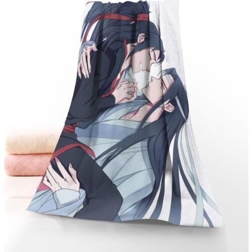 Custom Mo Dao Zu Shi Fashion Bath Towel Washcloth Home Textile Travel Hand Face Towel Microfiber Bathroom Towels For Adults