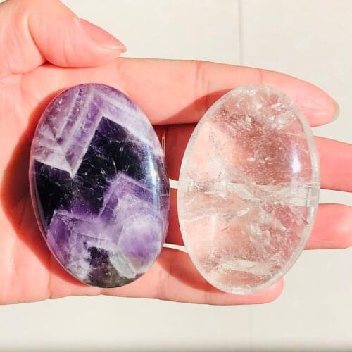 Natural Polished Dream Amethyst Crystal Massage Madagascar Healing